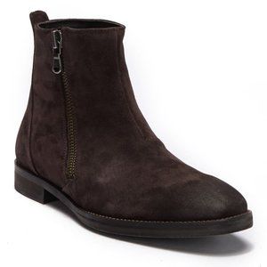 John Varvatos Suede Zip Boots